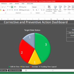 Corrective and Preventative Action Plan (CAPA) Template