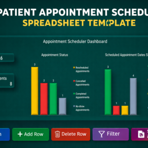 Patient Appointment Schedule Spreadsheet Template
