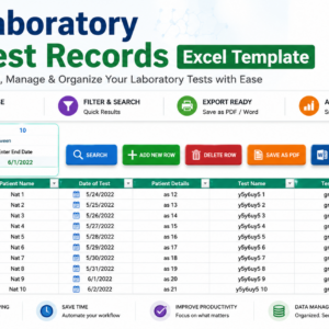 Laboratory test form template